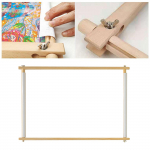 Puidust seinavaip rull Tikkimisraam Ristpistes DIY k&auml;sit&ouml;&ouml; &Otilde;mblust&ouml;&ouml;riistad 39x48cm
