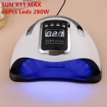 SUN X11 MAX k&uuml;&uuml;nekuivati ​​LED k&uuml;&uuml;nelamp UV-lamp k&otilde;igi geelk&uuml;&uuml;nelakkide kuivatamiseks koos Motion Sensing manik&uuml;&uuml;ri pedik&uuml;&uuml;ri salongi t&ouml;&ouml;riistaga US