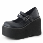 Naiste Creepers Pu Siledad Nahast Platvorm JK Mary Jane Pahkluu &Otilde;pilane Gooti Daamide Loaferid Kingad 39 black