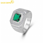 SACE GEMS Luksuslik vasesulamist tsirkoon kihlas&otilde;rmus meeste ehe kingitus 6