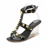 1098 seeria 6/8 cm konts 2022 neetidega kontsad selged kontsad &ouml;&ouml;klubi t&uuml;drukutele kingad klaaskontsaga l&auml;bipaistev Willow Nail LFD 34 must