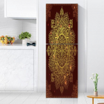 Toiduroosi kleebised k&uuml;lmkapi taustapildil k&ouml;&ouml;gis Vin&uuml;&uuml;lplakat K&uuml;lmkapi kleebis Kodukaunistus Magamistoa uusaasta kaunistus 60x180cm(1 pcs)