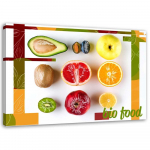 L&otilde;uenditr&uuml;kk Fresh Fruit Fruits 60x40 mitmev&auml;rviline