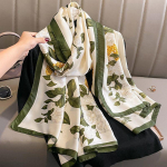 Luksusbr&auml;ndi naiste sall Moeprindiga siidist sallid Suvised sallid ja &uuml;mbrised Pehmed Pashmina Lady Bandana Foulard Hijabs 90*180CM