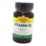 Vitamiin D3, vitamiin D3 2500, Country Life 60 geelkapslit (36124086) 60softgels
