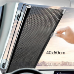 Auto esiklaas p&auml;ikesevari Automaatselt veerev p&auml;ikesekaitse UV-kaitsega kardinad p&auml;ikesekaitse ja isolatsioon auto 40x60cm Laser white