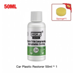 HGKJ-24 Plastic Restore Revitalizer Plastic Renovator Kauakestev kate autokummidele Refurbish Clean Gloss Must l&auml;ige 50ml