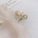 V&auml;ike tulbi juuksek&uuml;&uuml;s lill Grace hai klamber peakate Vintage hobusesaba k&uuml;&uuml;nis Trendikas magus juukseklamber t&uuml;drukutele juukseehted roosa