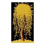 P&otilde;hjamaade kunst Golden Tree Rikas raha l&otilde;uend Maalimine Seinakunsti plakatid Prindid Elutoa seinapildid Kodu Sein Cuadros Decor 40x80cm