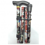 Kokkupandavad jalutuskepid eakatele meestele ja naistele alumiiniumist kokkupandavad reguleeritavad jalutuskepid libisemiskindlad kargud pruun