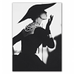 Moeplakatid Must-valge t&auml;navapilt L&otilde;uend Maali Ilu Seinakunst P&otilde;hjamaade ruumidekoratiivsed pildid Kodukaunistus HD0094 21x30cm no frame