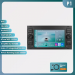 Autoraadio Hizpo 2din 7''Android AutoRadio GPS for Ford Mondeo S-max Focus C-MAX Galaxy Fiesta Transit Fusion Connect Kuga Multimedia Navi Carplay Auto HC1 4Core 1G 32G B