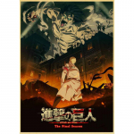 Vanaaegne klassikaline animer&uuml;nnak Titanil 4. hooaja plakat J&otilde;upaberist plakatid Seinakunsti sisekujundus Kodu Ruumi Baari Kunst Maalimine Seinakleebised 30x21cm