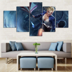 Modulaarne HD prindib pilte Kodukaunistus 5 t&uuml;kki League Of Legends maalid L&otilde;uend Moodne m&auml;nguplakat Seinakunsti raam poistetoa jaoks 20x35cm*2 20x45cm*2 20x55cm*1