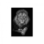 L&otilde;vi mustvalge tr&uuml;kiplakat Loomade seinakunst Inspireerivad v&auml;ljatr&uuml;kid Motiveerivad Skandinaavia l&otilde;uendimaalid Kontori sisustus 21x30 No Frame