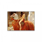 Lady Godiva, John Collier Plakatitr&uuml;kk &Otilde;limaal L&otilde;uendiprint Seksikas t&uuml;druku akt hobusel plakat Vintage l&otilde;uendimaal 21x30 No Frame