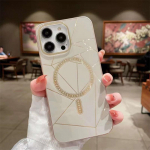 Luksuslik elektroonikaga kaetud magnetribaga telefoni&uuml;mbris iPhone 14 13 12 Pro Max p&otilde;rutuskindlale &uuml;mbrisele iPhone 12 valge