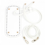 3 tk/komplekti pelmeekuklid p&otilde;hjaga n&ouml;&ouml;riga &otilde;lapaeltega K&auml;sitsi valmistatud DIY n&otilde;elakonksuga kootud kotitarvikud heegelkottide kudumiseks valge