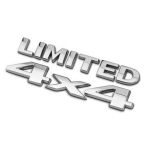 DSYCAR 1Set 3D kroomitud autokleebised 4x4 piiratud saba embleemi m&auml;rgi kleebised auto kerele kleebis Jeep Grand Cherokee Wranglerile must