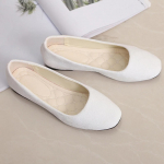 Naiste Sagit Ladies Slip On Lamedad kingad Sandaalid Vabaaja Baleriinajalatsid Suurus 36 valge