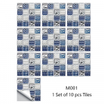 10 tk/komplekt isekleepuv mosaiikstiili simulatsiooni plaatide seinakleebised elutuba k&ouml;&ouml;k vannituba kauni &otilde;mblusega kleebised kodukaunistamistarbed M001--10*10cm