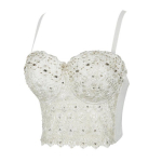 2024 Fashion Carnival Party Club Stage Dj Vest Short Prom Sexy Shiny Diamond Nightclub Diamonds Pearls Rinnahoidja Korsett Top Naiste Topid Camisole Tank Top 40