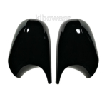 Black Bat Side Wing Mirror Cover cap for BMW E90 E91 E92 E93 2010 2011 2013 E80 E81 E87 LCI Horn Shape replace E90 E91 2008 2011 black