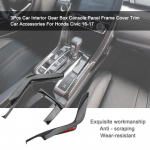 3 tk auto sisemise k&auml;igukasti konsooli paneeli raami kate trimmiga litri kaunistus autotarvikud LHD jaoks Honda Civic 10th 2016