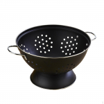 T&ouml;&ouml;laua metallist pjedestaal puuviljakauss magustoidu serveerimisalus Suupiste k&ouml;&ouml;giviljade eelroogade jaoks must