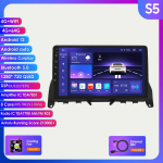 Hizpo 8GB+128GB 9'' 2Din Android 12 DSP RDS autoraadio multimeedia videopleier Mercedes Benz C-Class 3 W204 S204 2006-2011 SWC GPS Carplay 4G jaoks S5 8Core 4G 64G
