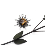 2 tk V&auml;ike ripats Looduslikust kivist Amet&uuml;st/Opal p&auml;ikesekujuline ripats ehete valmistamiseks DIY kaelakee k&otilde;rvar&otilde;ngad k&auml;ev&otilde;ru tarvik 35x40mm