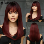 HAIRCUBE sirge veinipunased s&uuml;nteetilised parukad naistele pikkade naturaalsete juustega parukas tukkidega Cosplay Halloweeni kuumakindlad v&otilde;ltsjuuksed