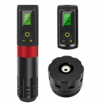 Juhtmevaba t&auml;toveerimiskomplekti p&ouml;&ouml;rleva masina pliiats Hollow Cup mootoriga kaasaskantav t&auml;toveeringu p&uuml;simeigi masin kehakunsti jaoks punane