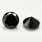 Cellacity 1-karaadine must moissaniitkivi, lahtised v&auml;&auml;riskivid, l&auml;bivad teemanttester ehete jaoks, tehes GRA abil kvaliteetset. 6.5MM - 1 CT(1 pcs) must