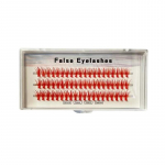 1 kasti v&auml;rvilised individuaalsed ripsmed Professionaalne silmameik Kunstripsmete siirdamine ripsmete pikendamiseks 10mm punane