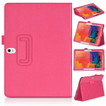 PU-nahast klapp-aluse kate Samsung Galaxy Note 2014 Edition 10.1 P600 P605 Magnetic Smart Case Tab Pro 10,1 jaoks; T520 T521 T525 Note P600 10.1 roosa punane v&auml;rv