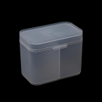 Vatipadjad tampooni k&uuml;&uuml;nelapid Meigipintslid Korraldaja hoiukarbi hoidik mahuti &uuml;mbris s&otilde;ltumatu kahekambriline puhas