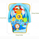 Autoistme m&auml;nguasi, tagumise autoistme rippuvad m&auml;nguasjad, jalaga ja m&auml;ngimise tegevuskeskus taha ja ettepoole s&otilde;itmiseks, lihtsam s&otilde;it, beebi reisikaaslane vasts&uuml;ndinule 36x33cm