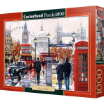 Castorland London Streets of Time pusle CS103140, 1000 t&uuml;kki, segav&auml;rvidega pusle, lastem&auml;ngud, &otilde;petlikud m&auml;nguasjad black