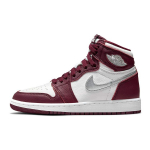 Air Jordan 1 Retro High OG GS Bordeaux Laste tossud Punane Valge Metallik-H&otilde;be 575441-611 38.5