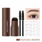 Uus kulmude komplekt Perfect Eyebrow Stamp &scaron;abloonide komplekt Kulmude &scaron;abloonide komplekt, veekindel kauakestev kulmude kuju parandav tempel 02#Brown