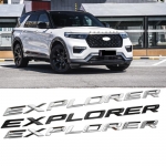 Auto 3D Eesmine Kapott T&auml;hed Logo Kleebised Embleem M&auml;rk Stiilikleebis F/ord Exploreri Tarvikutele must