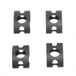 Lihtsad piduritoru klambrid, professionaalsed mustad kulumiskindlad must