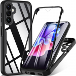 6 v&auml;rvi kogu korpusega 360 kraadi kaitse kukkumiskindel telefoni korpuse kate Samsung Galaxy A05 A05S A15 A25 A04S A14 A24 A34 A54 4G 5G S23 FE S24+ Plus jaoks Samsung A05s must