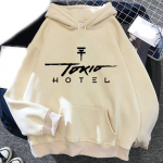 Tokio Hotel Hoodies Rock Band Printed Unisex Naiste Mood Hip Hop Hoodie Kapuutsiga dressipluusid Pullovers Unisex dressid R&otilde;ivad XL