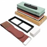 9 tk nugade terituskomplekt, 4-poolse teraga professionaalne terituskivi terituskivi-400/1000 3000/8000 terituskivi, tasanduskivi, nurgajuhik, nahkrihm 9pcs