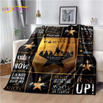 3D Ameerika Muusikalid Hamiltoni Flanellitekk Voodipesu Tuba Diivan Pehme Tekk Voodikateks F&auml;nnikunst Muusika Tekk Kodu Dekoor 75x100cm 30x40inch
