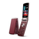Renoveeritud LG Original LG Wine Smart LG H410 1GB RAM 4GB ROM mobiiltelefon Simple Set punane