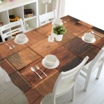 Puidust tekstuuriga tr&uuml;kkimine Ristk&uuml;likukujulised laudlinad laua pulmakaunistuseks Veekindel diivanilaua kate Plekkimisvastane laudlina 40x70cm