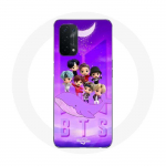 &Uuml;mbris Oppo A74 5G BTS TinyTAN animatsiooniplakatile RM Jin Suga J-Hope Jimin Jungkook ja V Zero O'Clock &ndash; maniakas